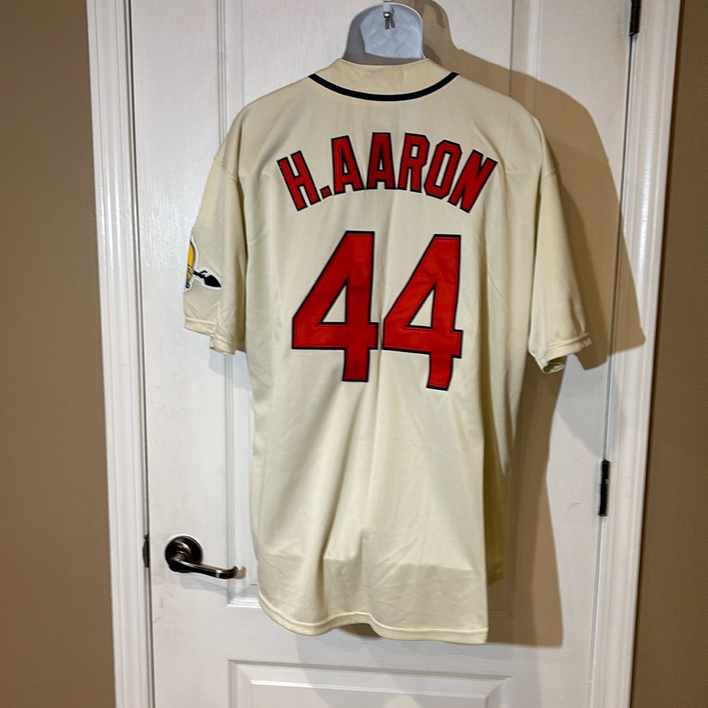 NWT Mitchell and Ness Hank Aaron Atlanta Braves Jersey